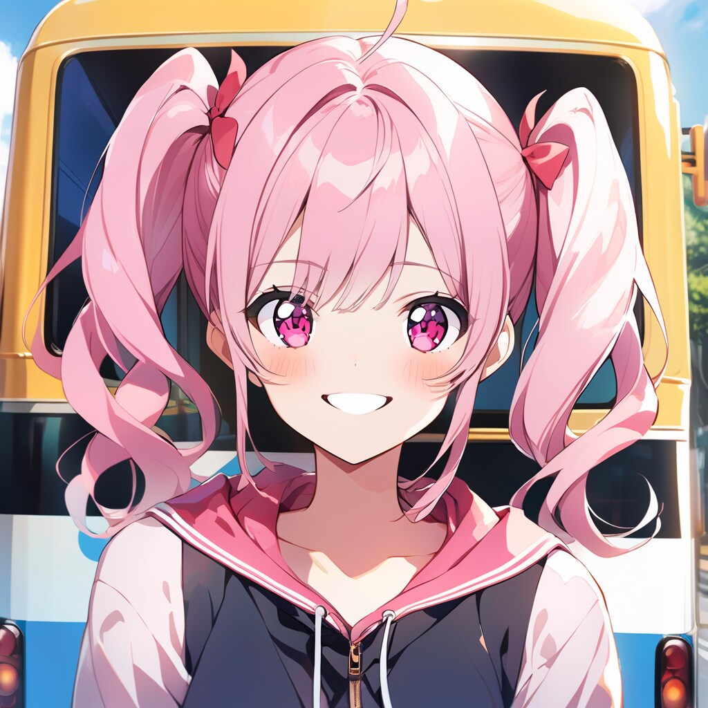 バスの後ろ