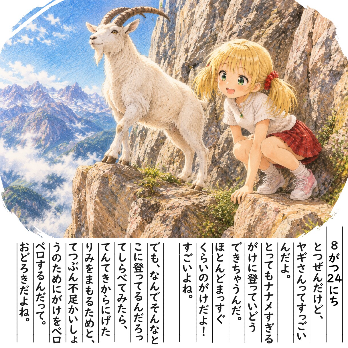 【絵日記】ヤギさんのすごさ | の人気AIイラスト・グラビア
