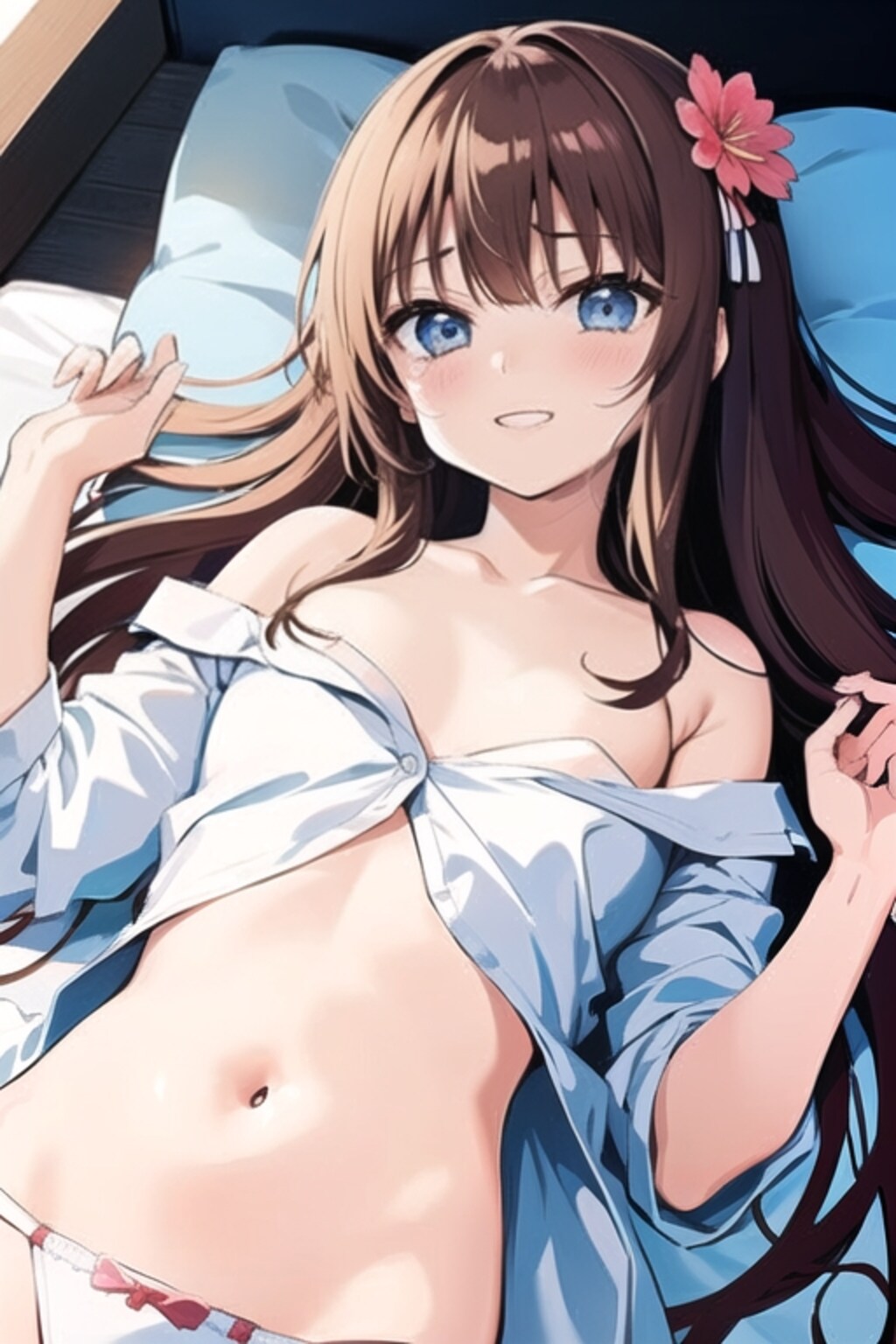 彼シャツの蒼目彼女