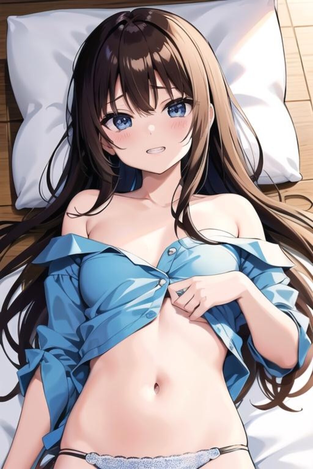 彼シャツの蒼目彼女