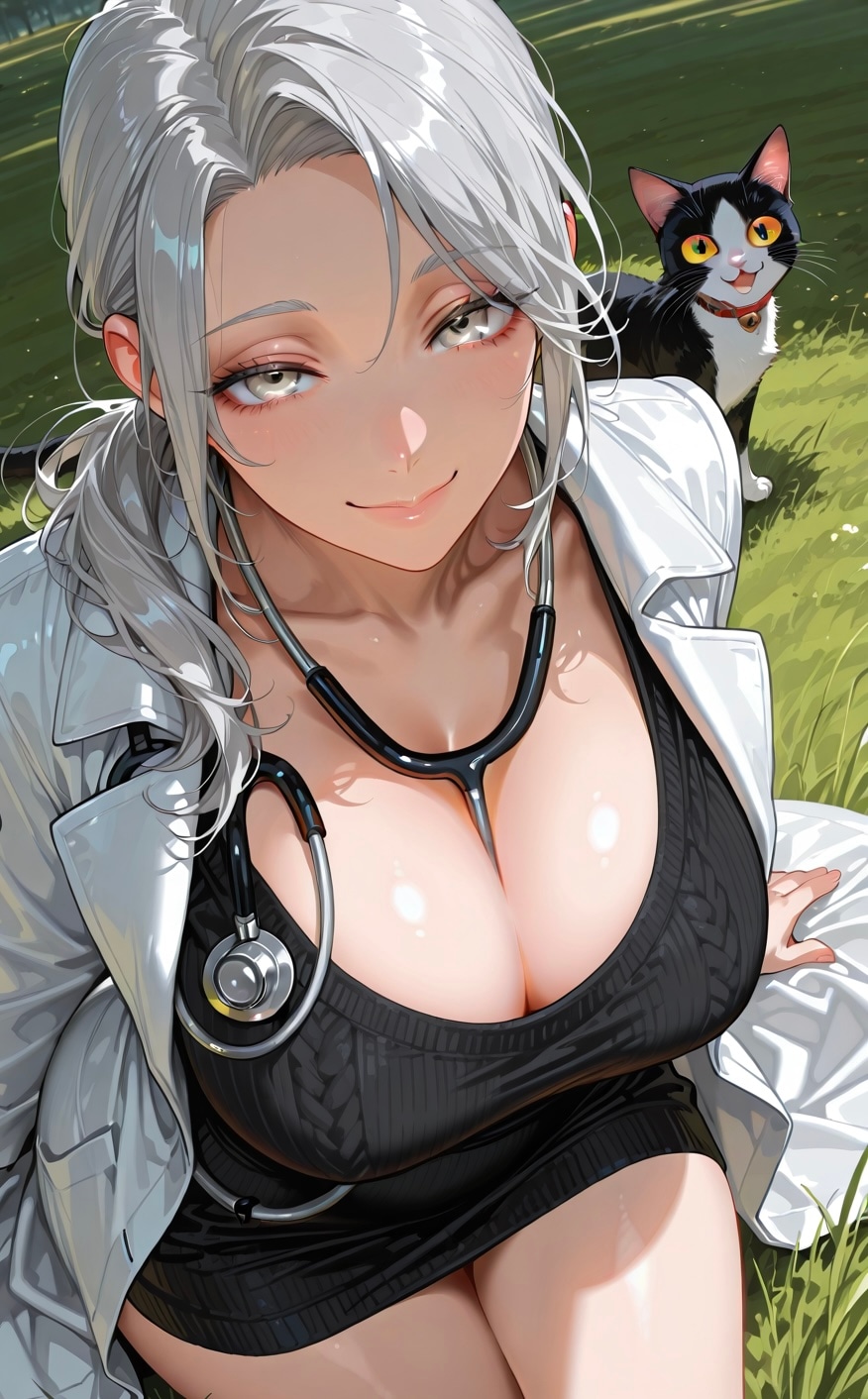 お医者さんと猫