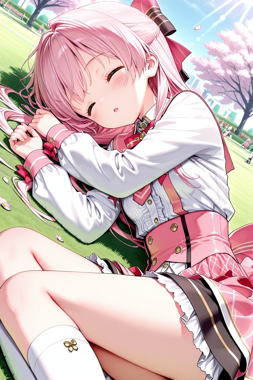 公園でうたた寝
