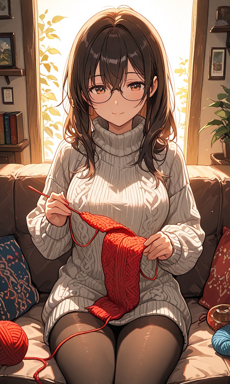 編み物の日 | の人気AIイラスト・グラビア