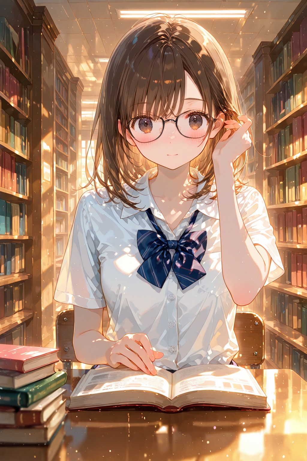 文芸部の女の子 | の人気AIイラスト・グラビア