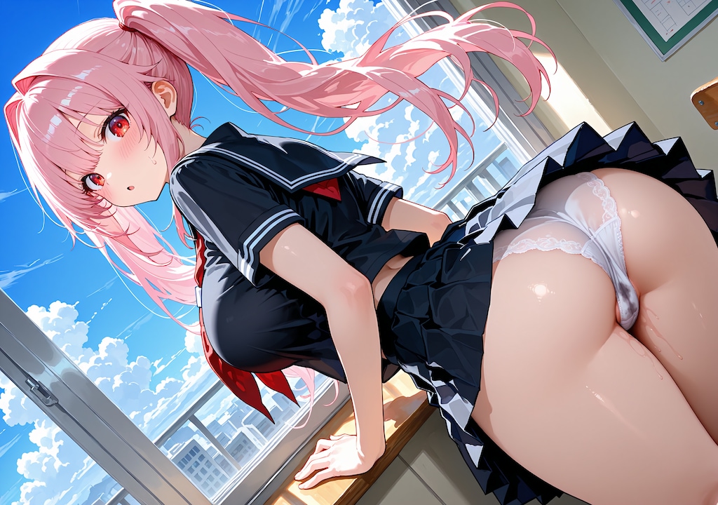汗どころか濡れてる♪