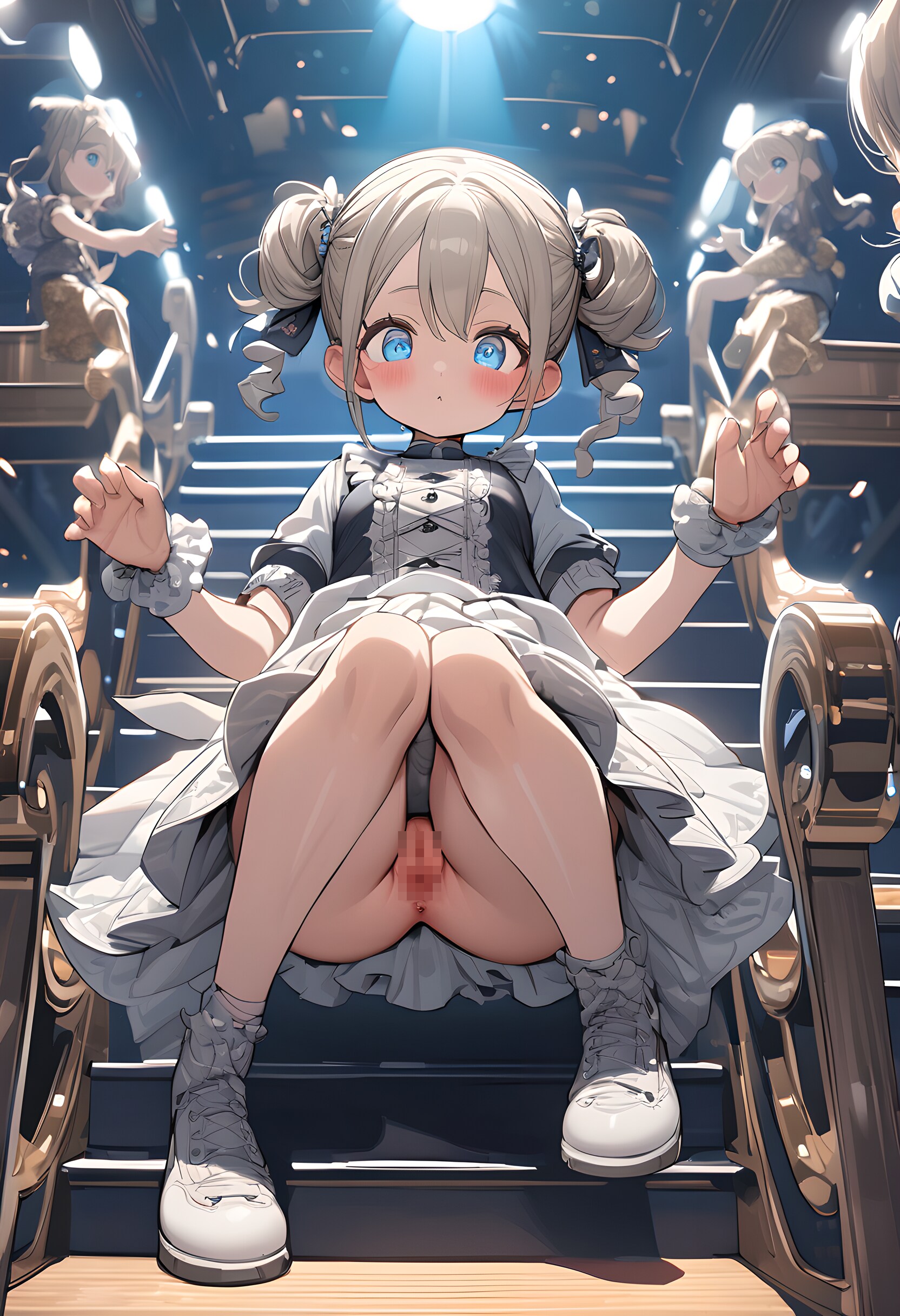 この子はエッチだねー。M字開脚