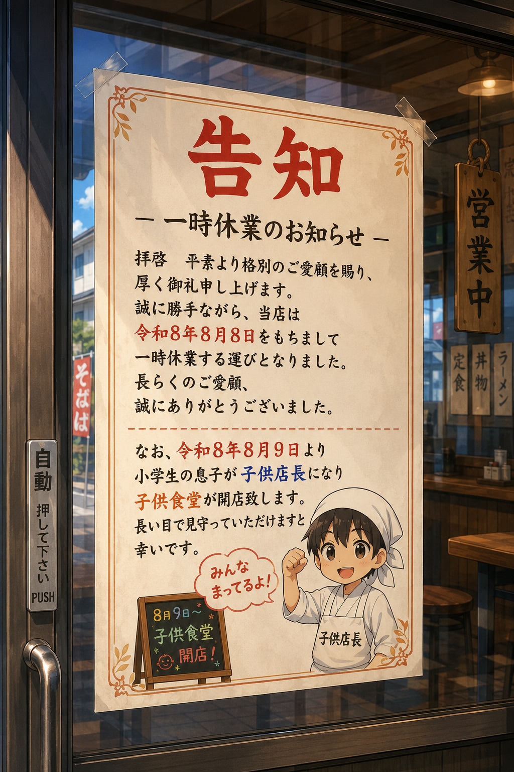 子供食堂開店