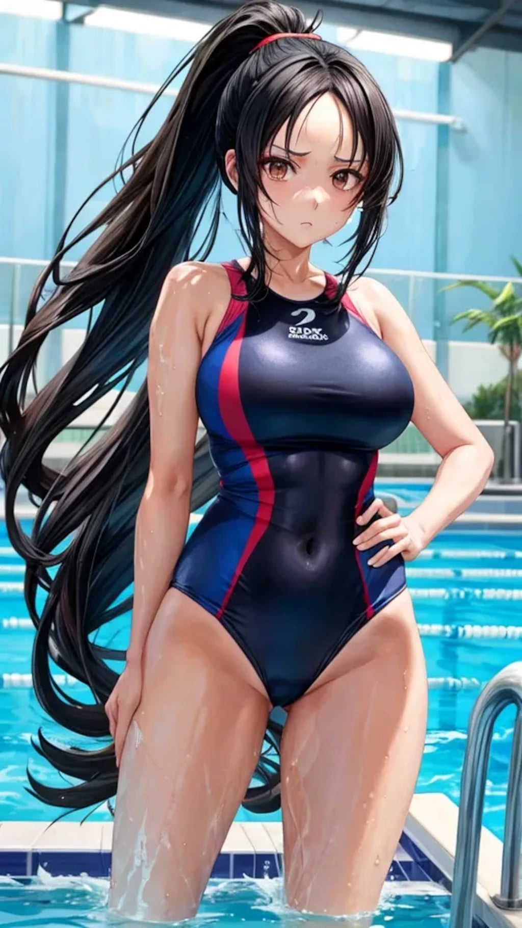 競泳水着のマルティナ