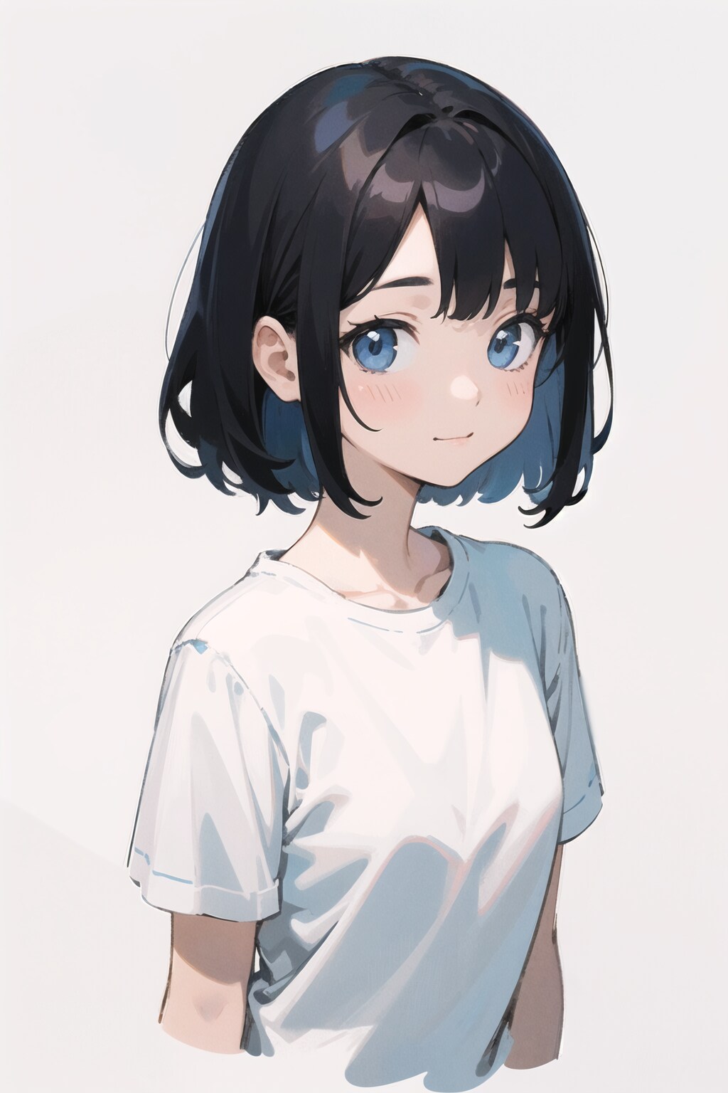 Tシャツ着てる女の子