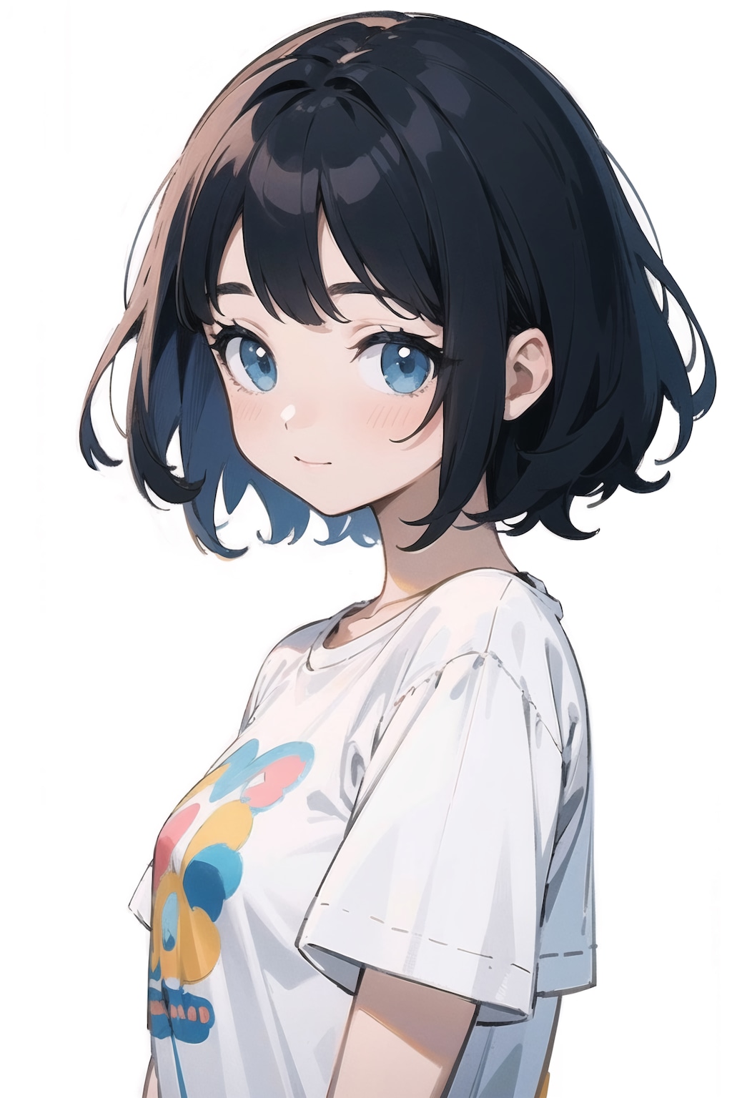 Tシャツ着てる女の子