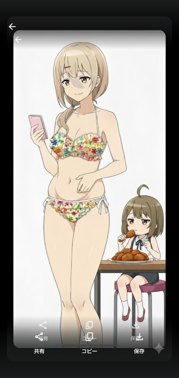 腹肉を気にする店長