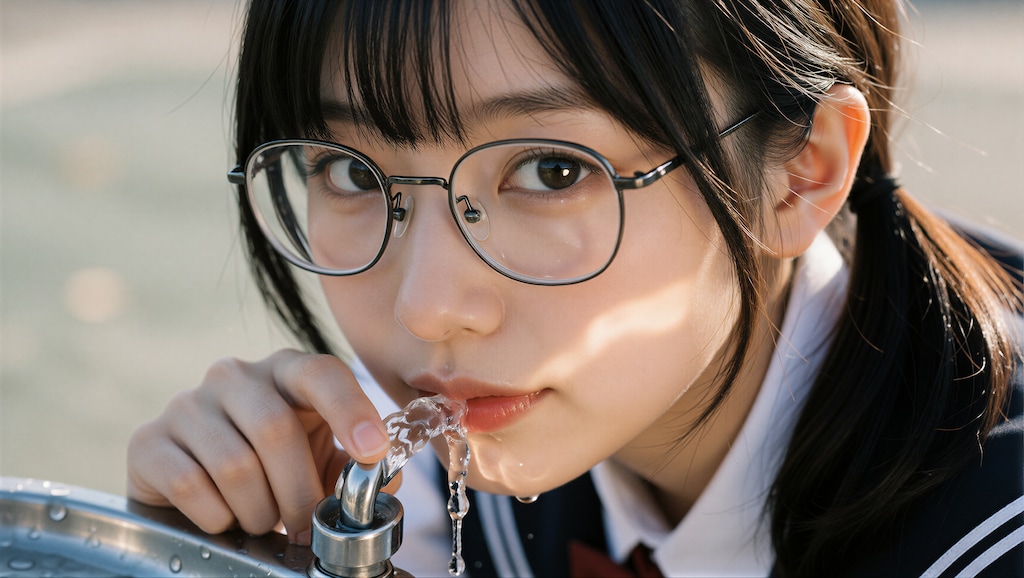 黒髪の眼鏡の女の子 4