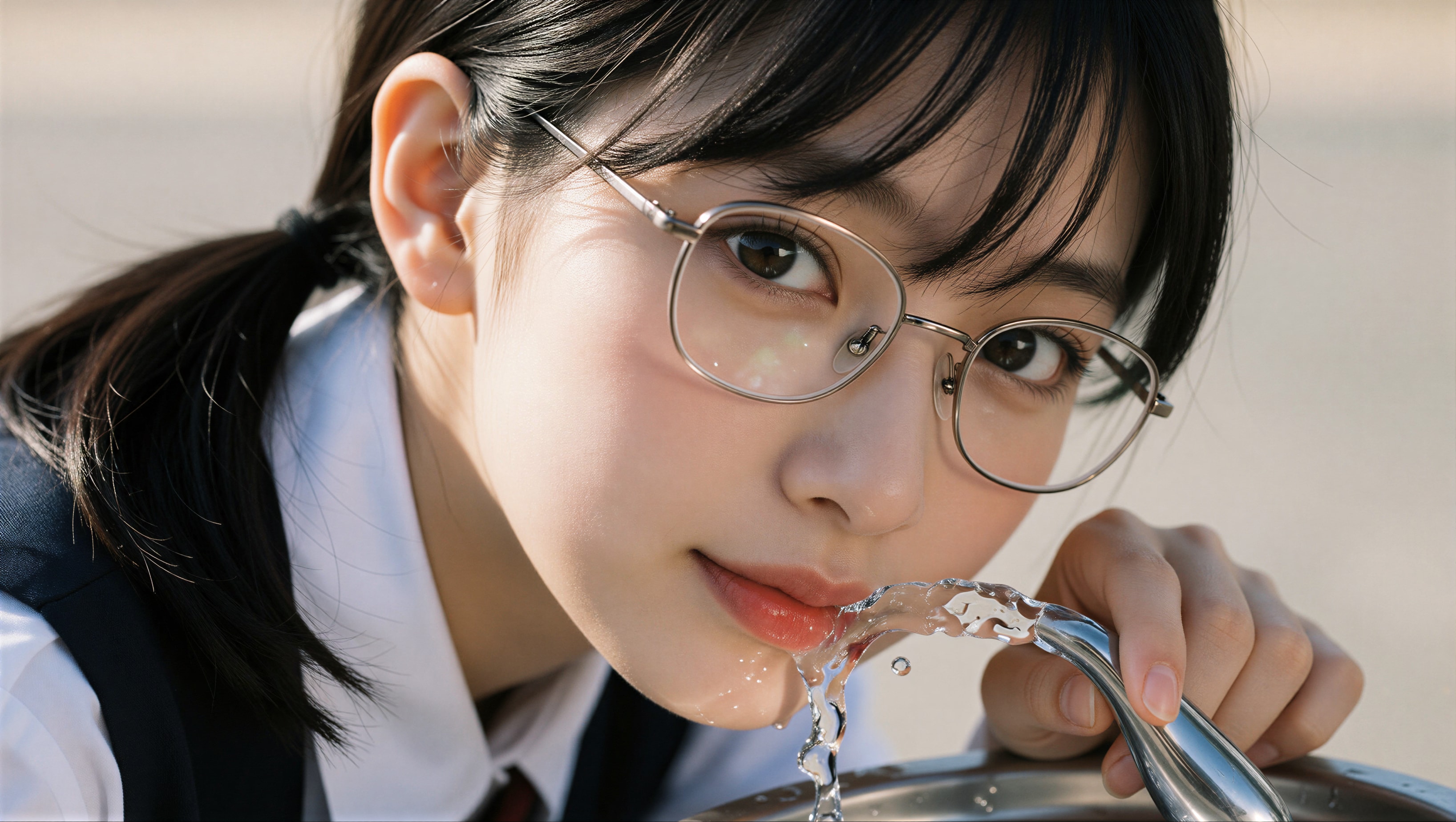 黒髪の眼鏡の女の子 4