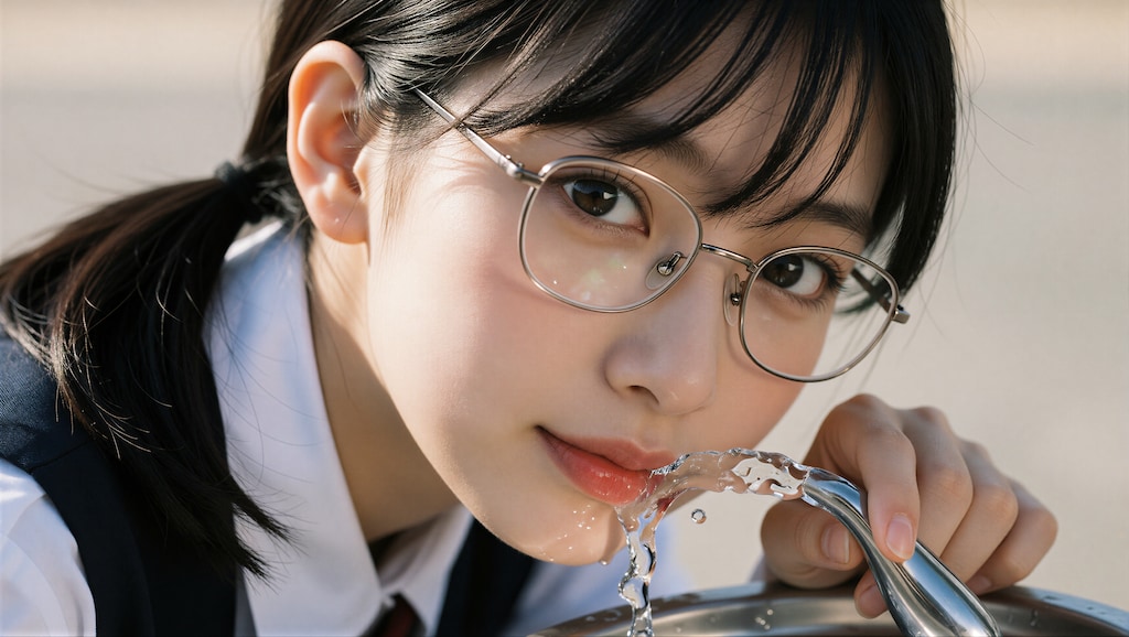 黒髪の眼鏡の女の子 4