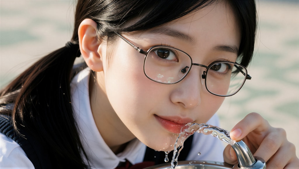 黒髪の眼鏡の女の子 4
