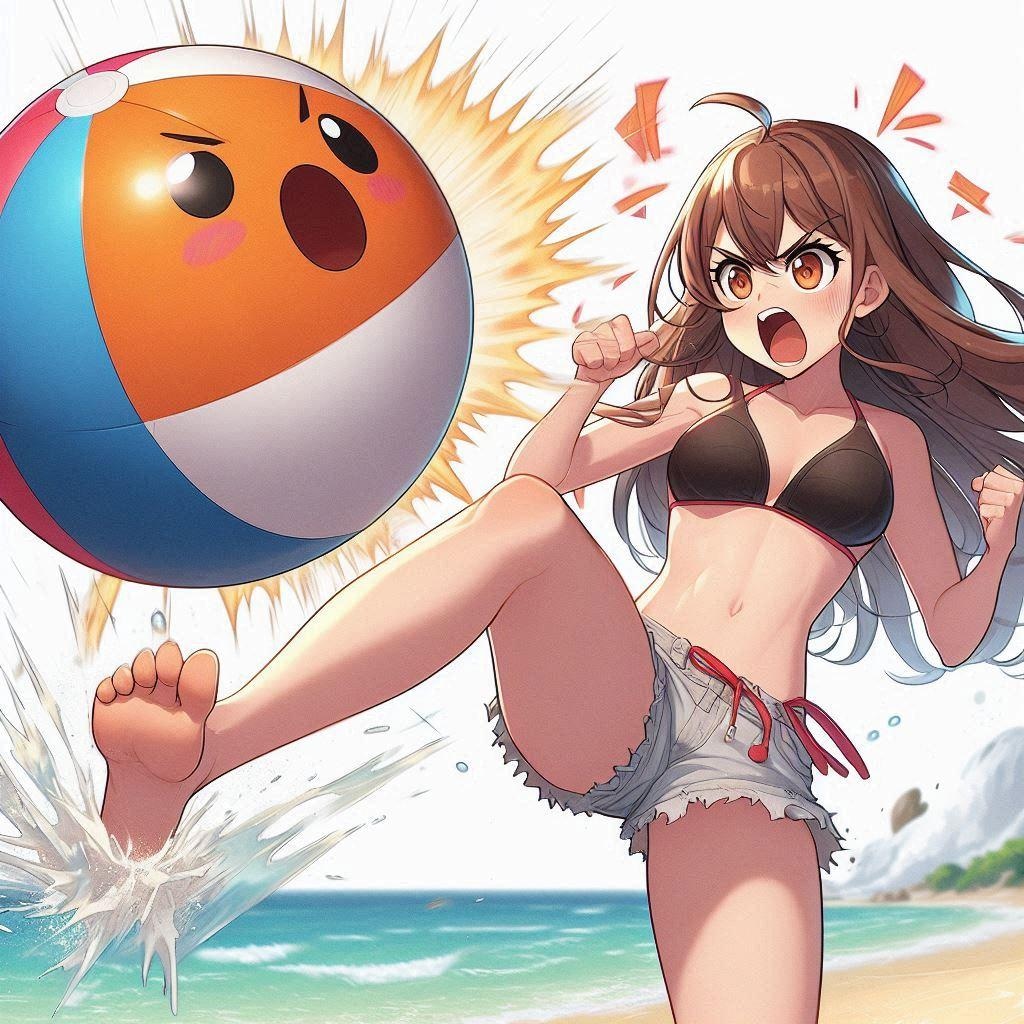 ボールに八つ当たりｗ