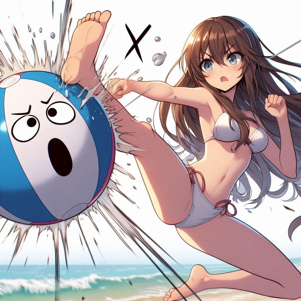 ボールに八つ当たりｗ