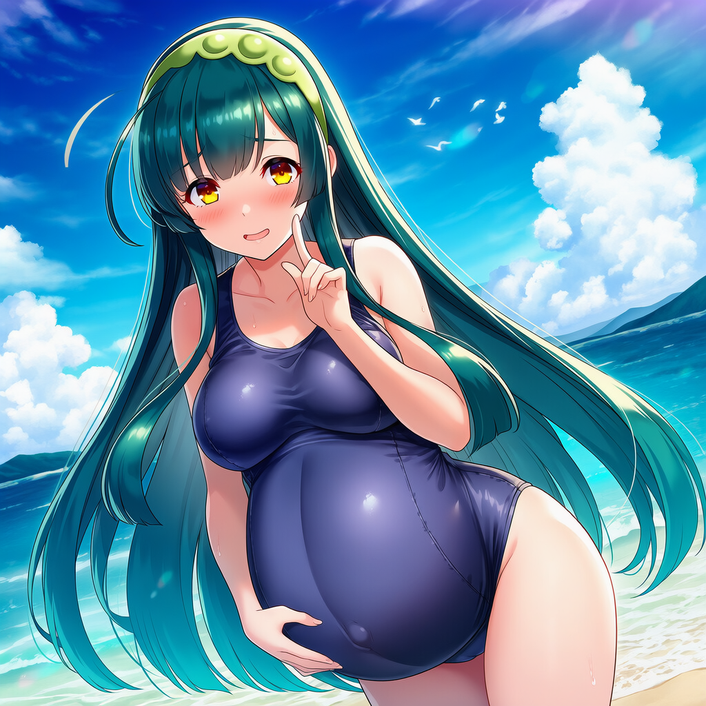 スク水ずん子（孕）