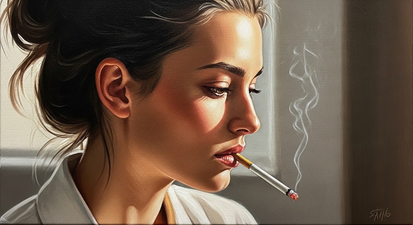 煙草は薄荷(メンソール)火を貸しただけ | の人気AIイラスト・グラビア
