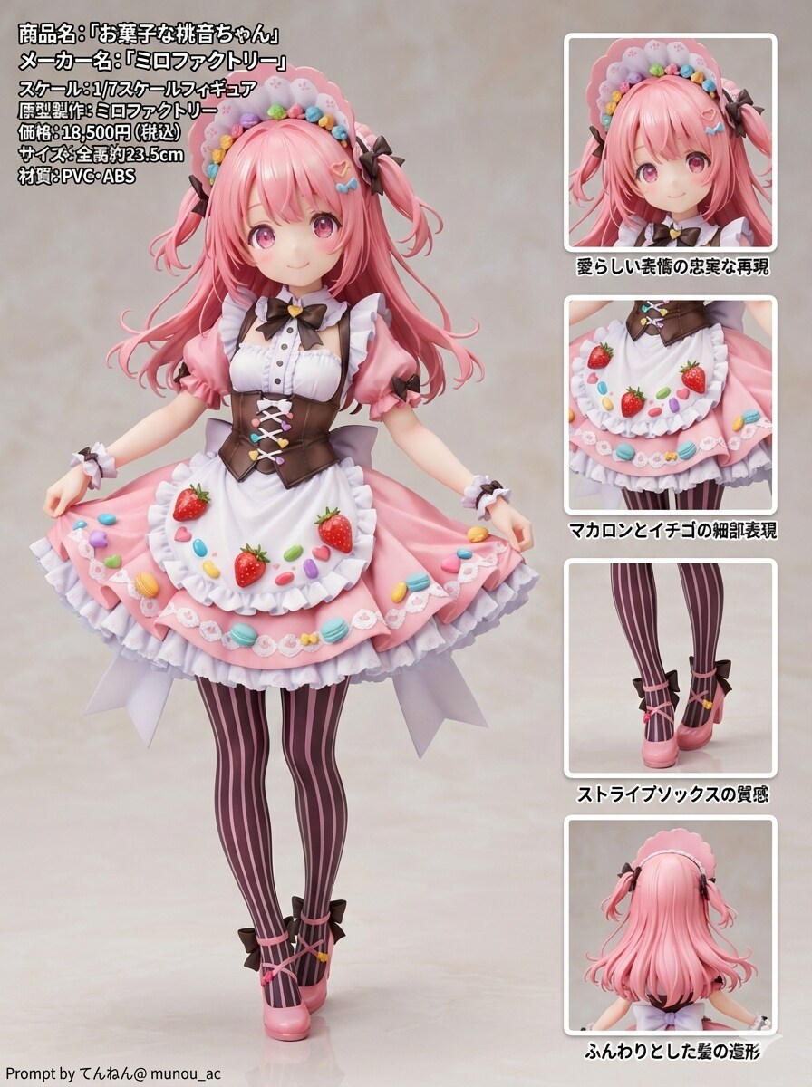ガーリー系桃音ちゃんフィギュア
