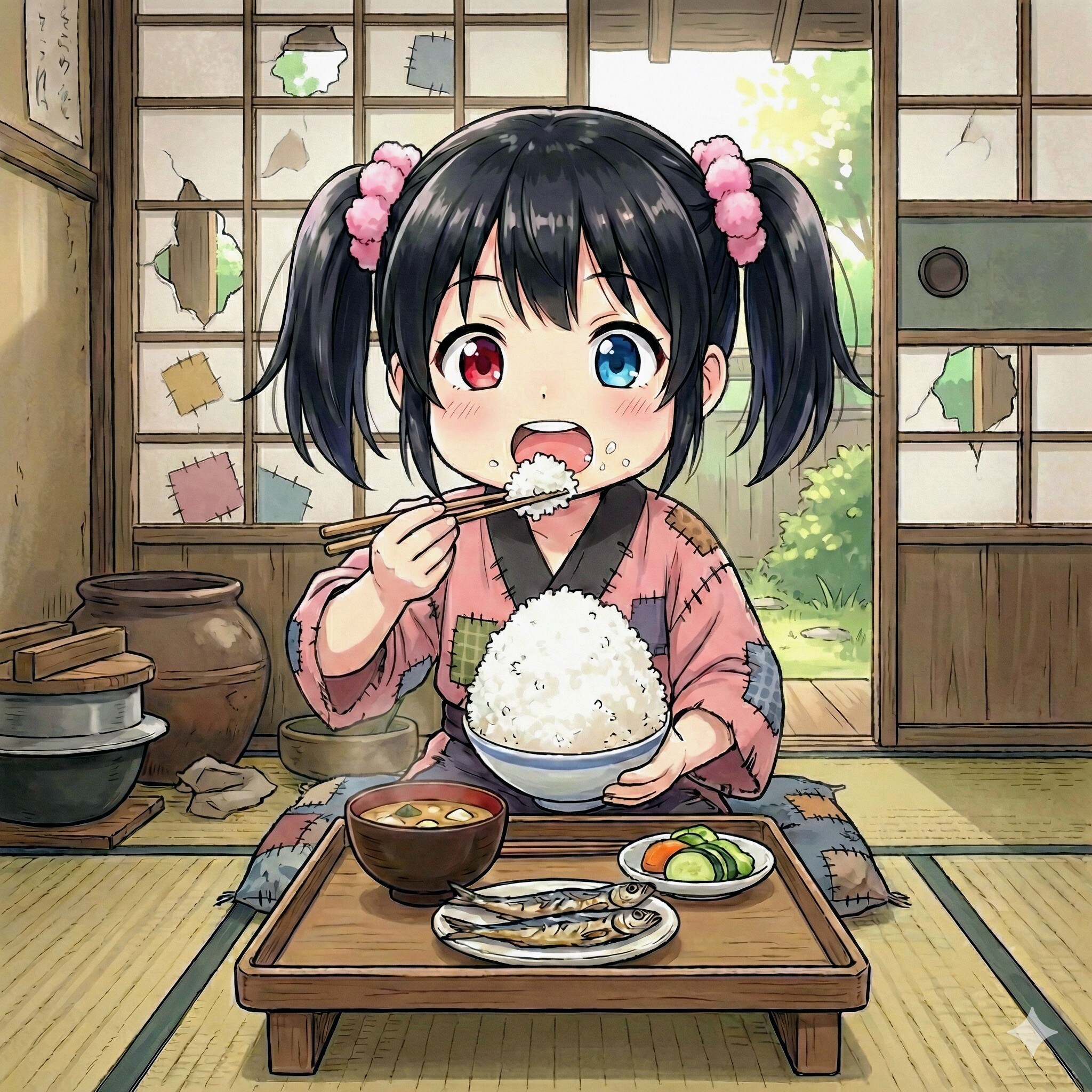 何時の時代も白飯が主役です🍚