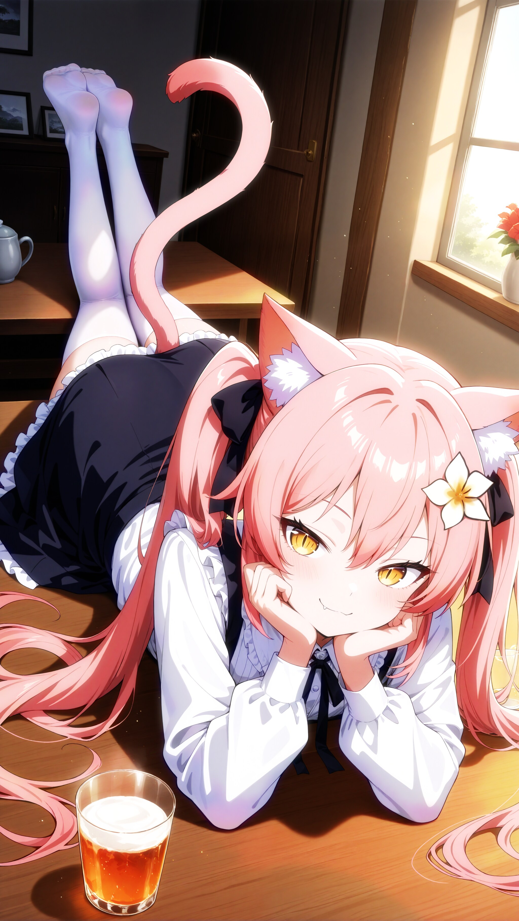 今まさにイタズラしようとする猫🐈️