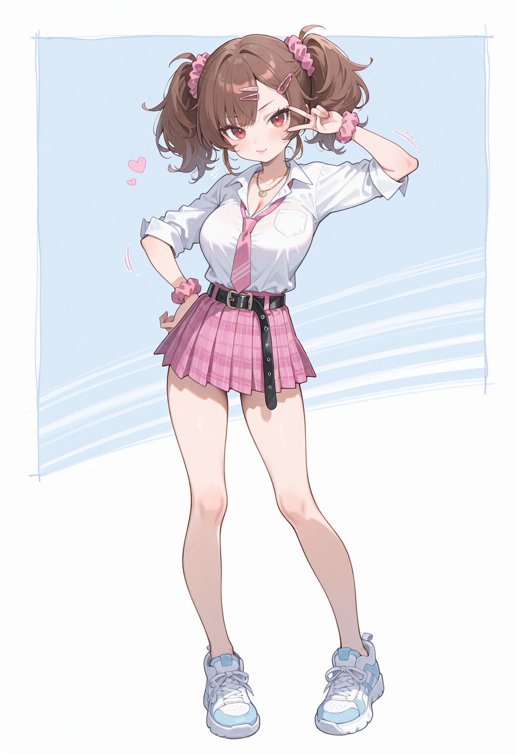 横ピースのぎゃる子ちゃん