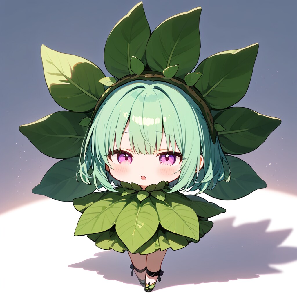 オーバーサイズの大葉🌿@ちちぷい生成機能