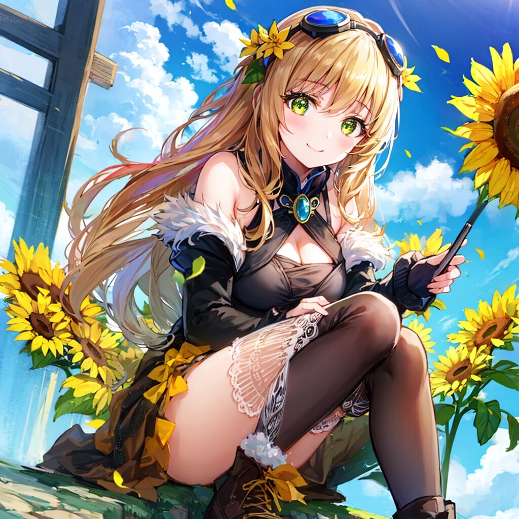 冒険先のヒマワリ