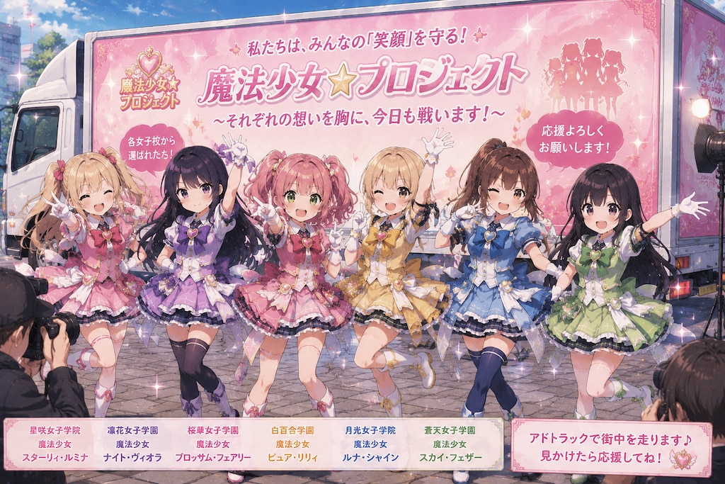 例）魔法少女の日常（秘密のアルバイト１）
