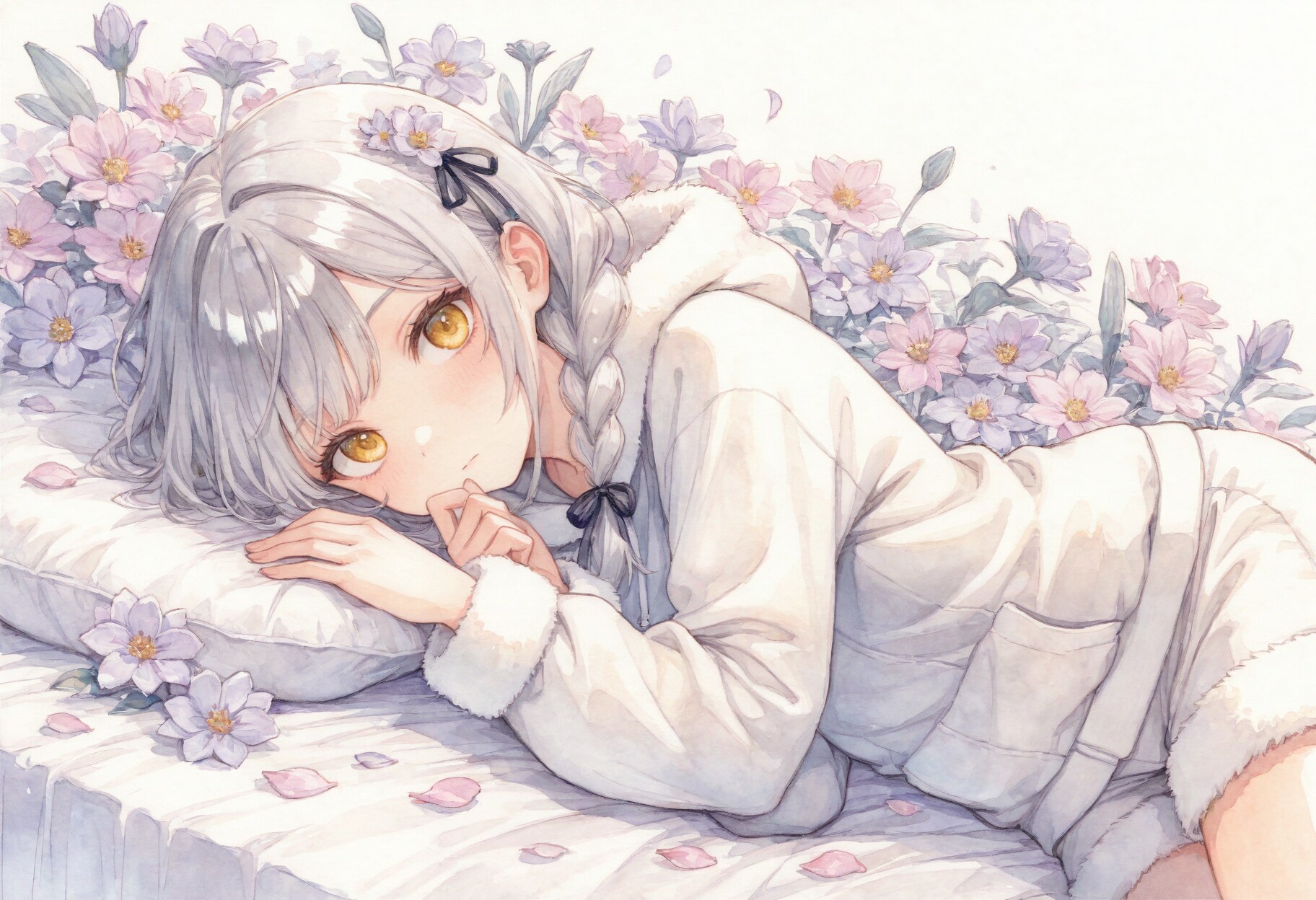 看板娘　flowers