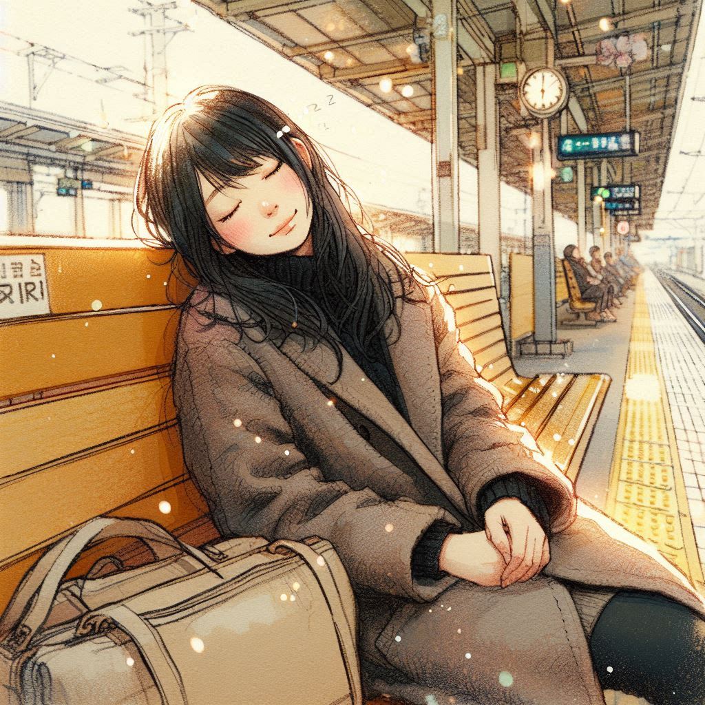 ここは地元と都会をつなぐ駅 だからここは現実と夢の間 | の人気AIイラスト・グラビア