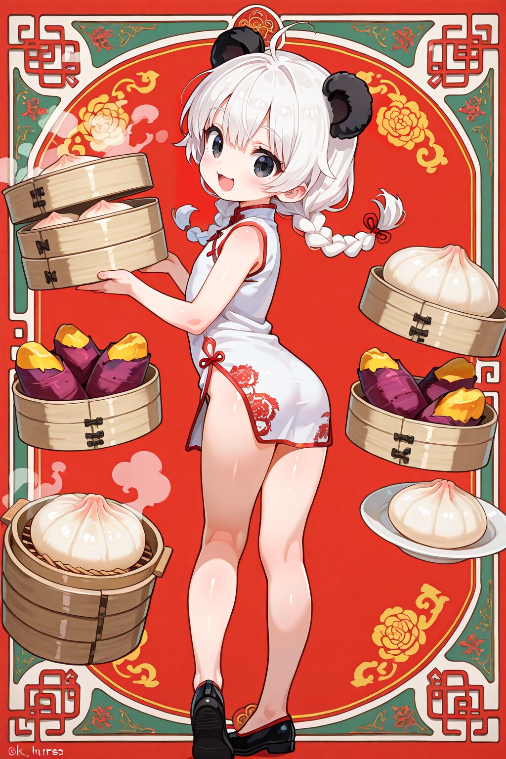 年末年始はよ蒸かしでせっかくだから俺はこの赤の背景を選ぶぜ！