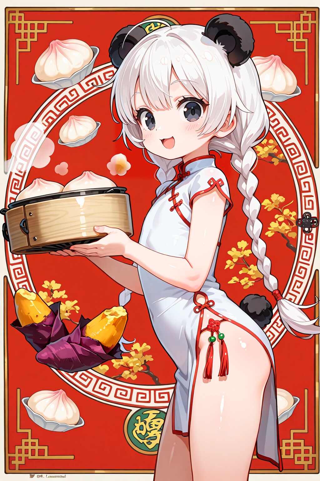 年末年始はよ蒸かしでせっかくだから俺はこの赤の背景を選ぶぜ！