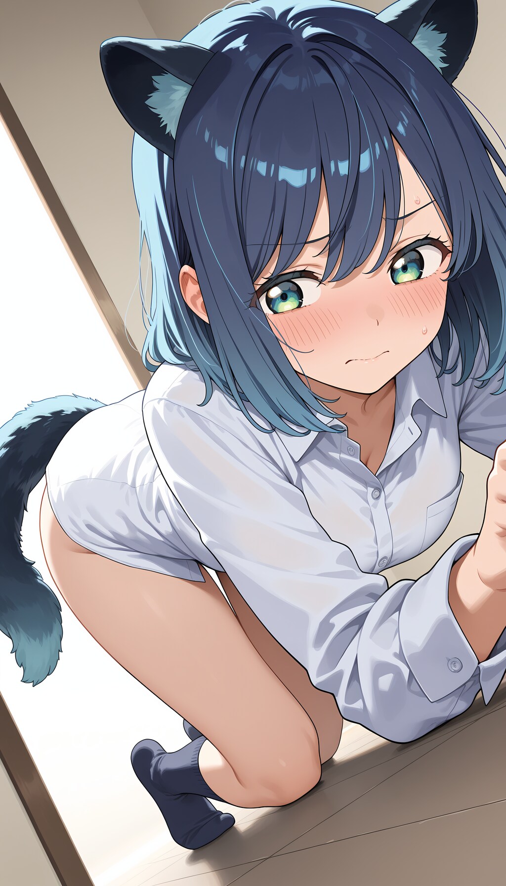 尻尾が抜けなくなった黒川あかね