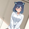 尻尾が抜けなくなった黒川あかね 5枚目