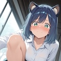 尻尾が抜けなくなった黒川あかね 4枚目