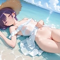 リゾートデート　烏夜ちゃん 4枚目