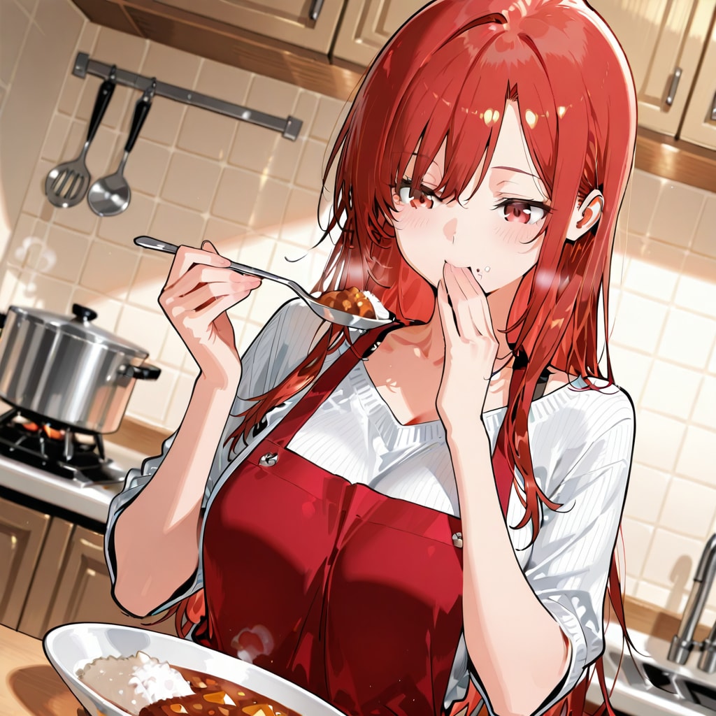 スパイシーカレーを試食辛いかな 弾 | の人気AIイラスト・グラビア