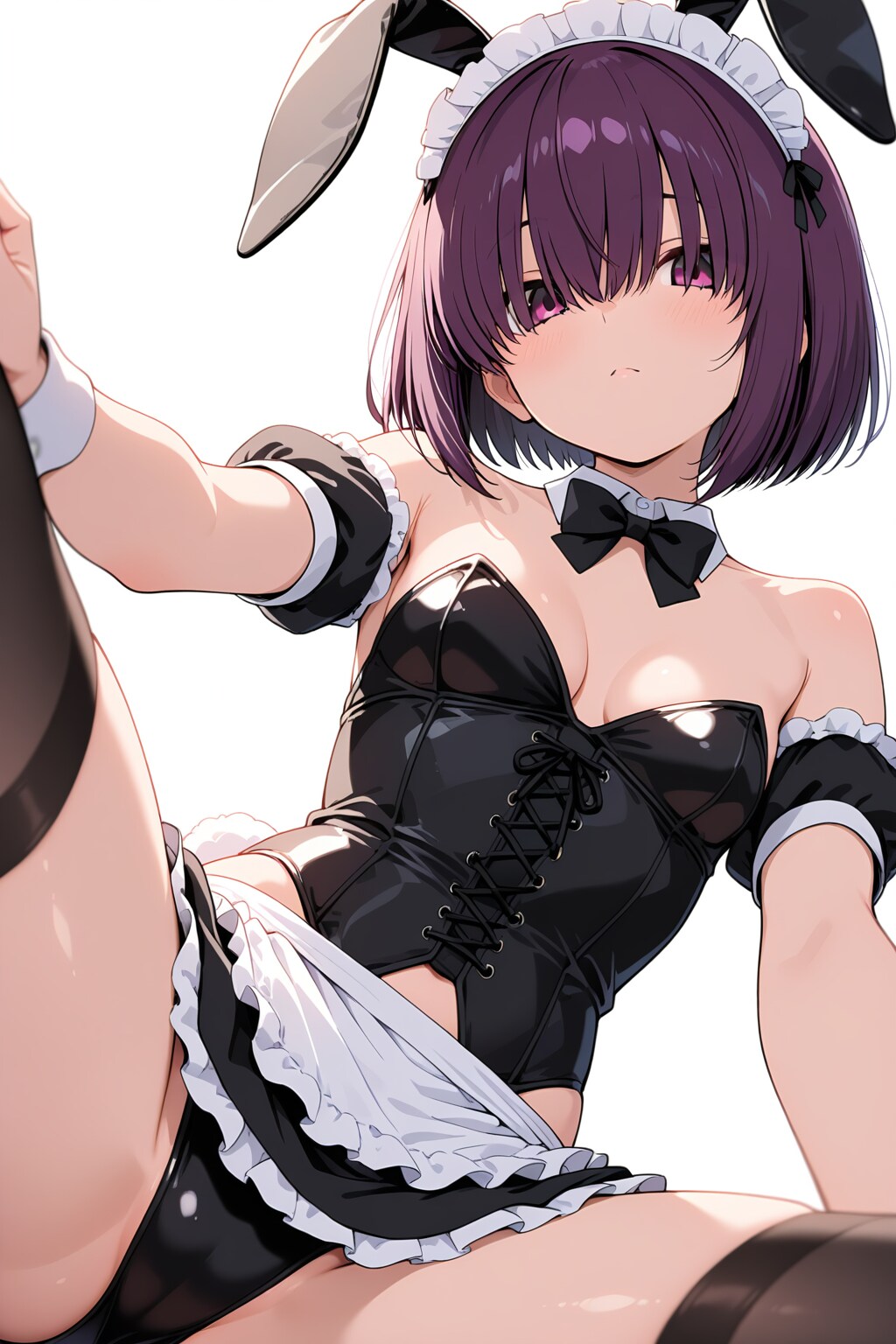 不愛想後輩ちゃん75『ローアングル+胸の谷間』