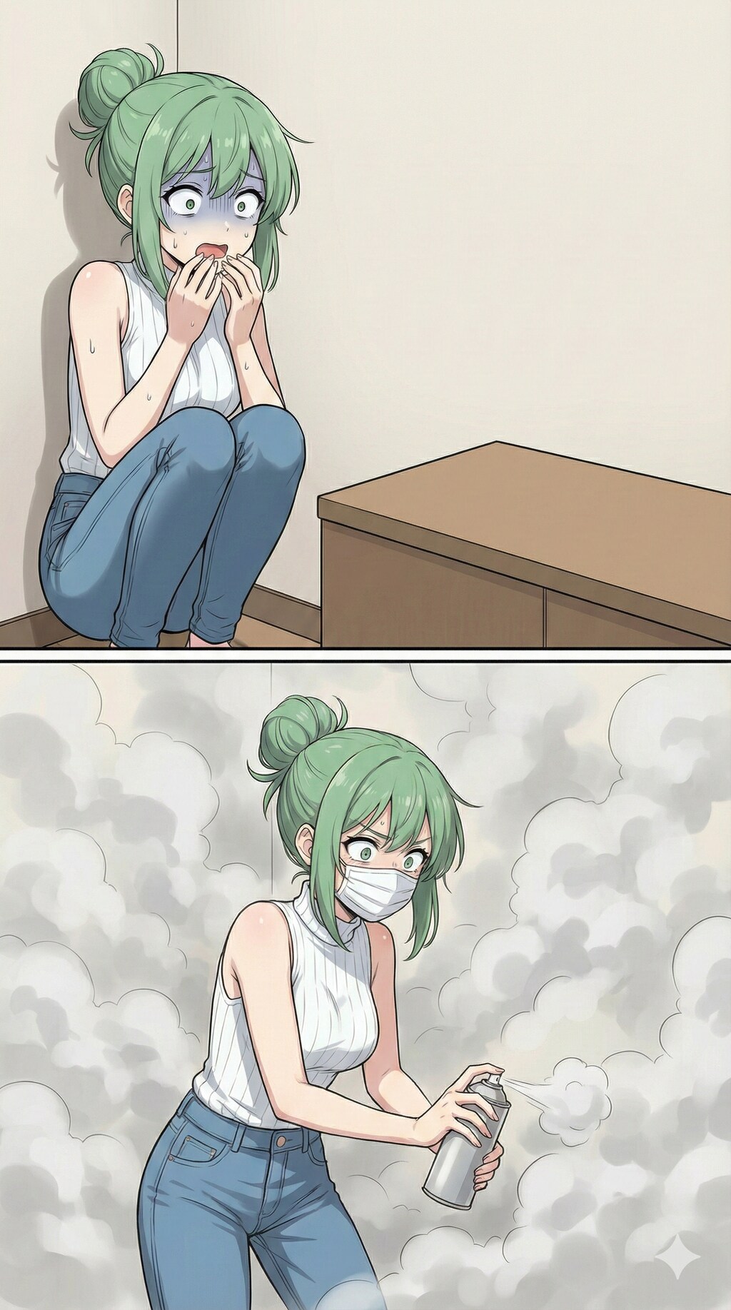 アレにソレをまく美咲さん