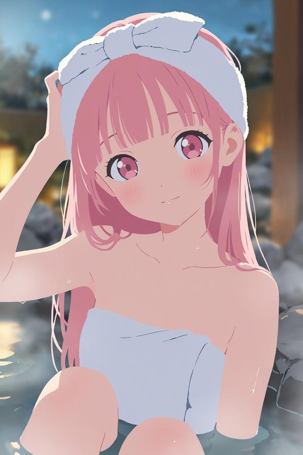 OPALちゃんも温泉に