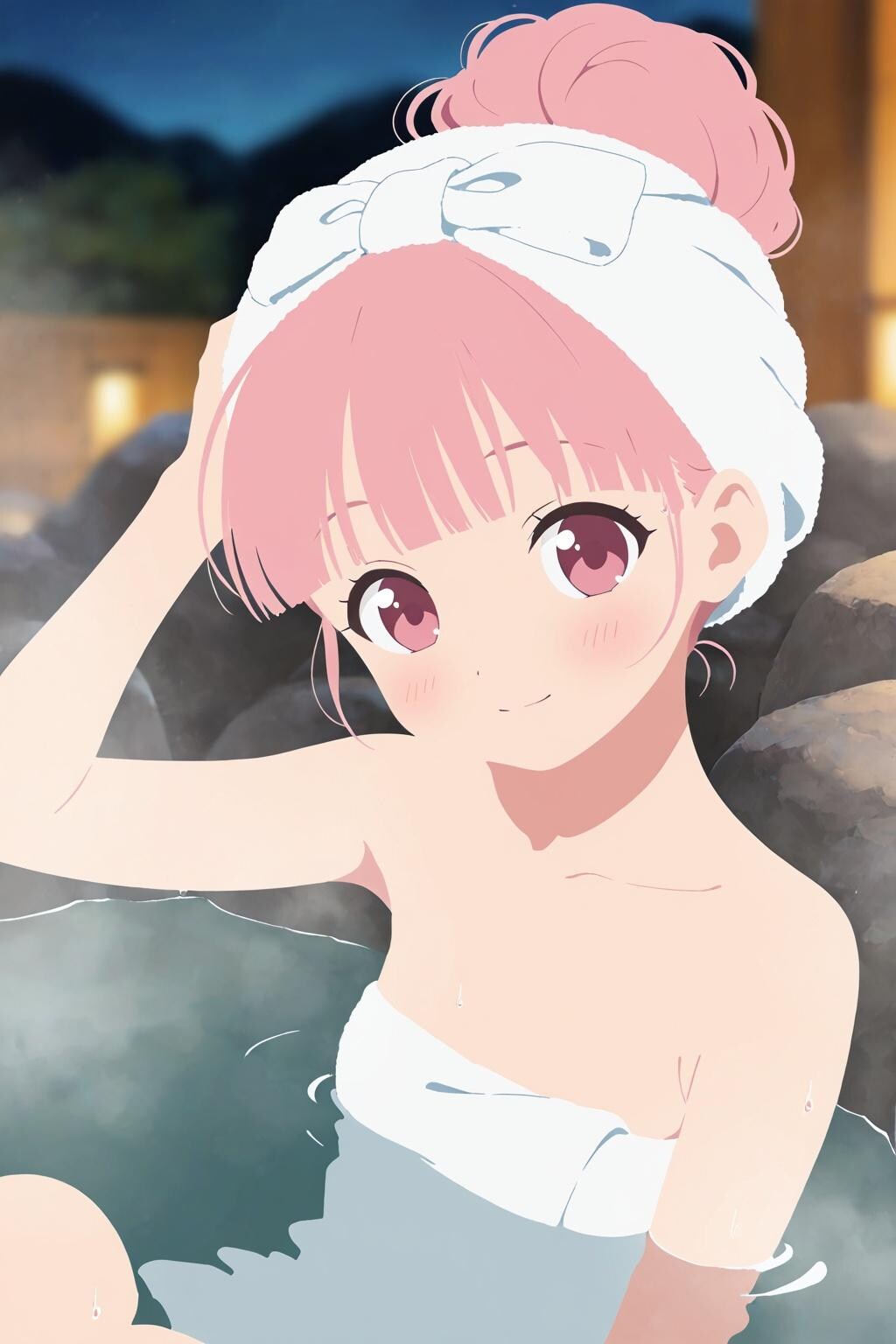 OPALちゃんも温泉に
