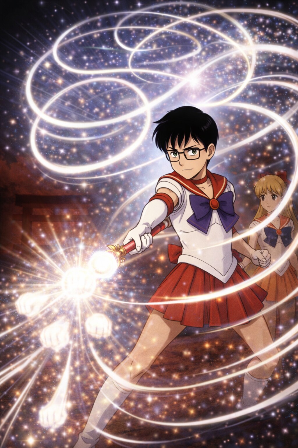 セーラーメンズ、ホワイトマルペスを発動！ | の人気AIイラスト・グラビア