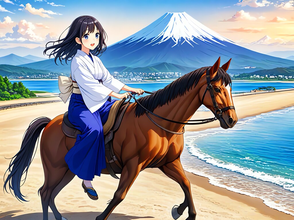 砂浜を駆ける 暴れん坊将軍OP風