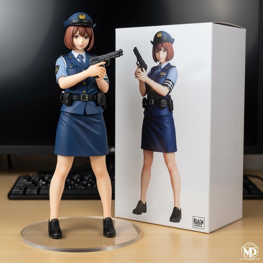 女性警官のフィギュア