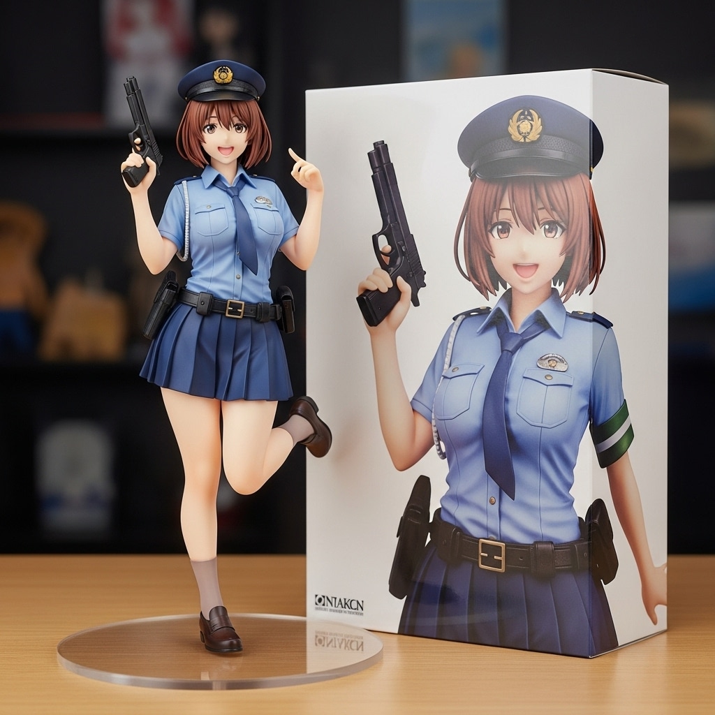 女性警官のフィギュア