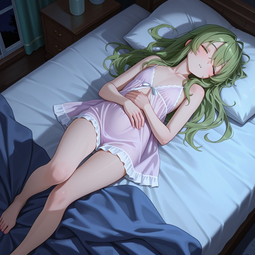 就寝中の料理メイドさん | の人気AIイラスト・グラビア