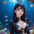 チャイナドレスと水族館 11枚目