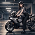 バイクと少女 3枚目